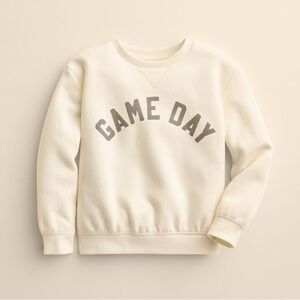 🏈 Little Co by Lauren Conrad Game Day Crewneck Pullover Sweatshirt